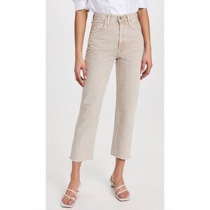 Citizens of Humanity Daphne Beige Cropped Jeans 27